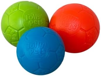 Jolly Pets Mini Soccer Ball Dog Toy, 3 in, Orange - Durable