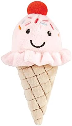 Luvable Friends Unisex Baby Squeaky Plush Dog Toy With Rope