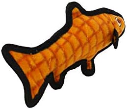 TUFFY® : 2 Pack Trout Dog Toy: Ultra Durable Plush Toy with Multiple Layers & Reinforced Seams, Washable and Floats, Original Construction