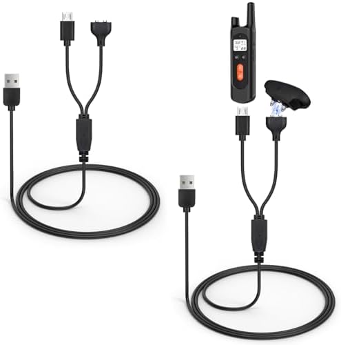 2-Pack Charger for NVK Dog Training Collar, Magnetic Cable for UKE Collar