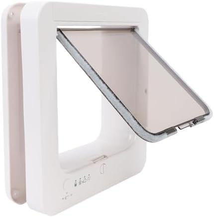Aramox Smart Cat Door, Electronic Pet Door with Advanced Sensing Technology, TwoWay Entry for Indoor Outdoor Use