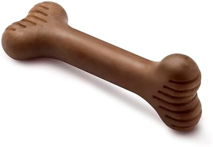 Benebone Bone Dog Chew Toy for Aggressive Chewers, Real Bacon, Large