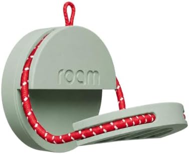 ROAM SMART TRACKER Bluetooth Item Locator: iOS & Android Compatible | Waterproof Tracker for Keys, Luggage, Kid & Pet Gear, Built-in Elastic Strap, No Extra App or Fees, Fast Setup, 1-Pack