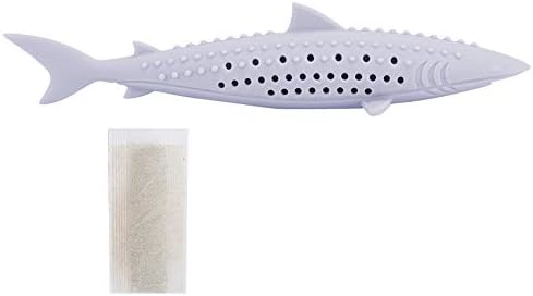 VINGVO Cat Teeth Cleaning Toy, Cat Teething Toys Silicone Molar Stick Catnip Toys Cat Toothbrush Cat Fish Shape Toothbrush with Catnip Chew Bite Teeth Cleaning Toy for Cats Kitten Kitty