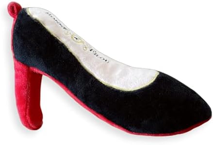 BONNE ET FILOU RED Bottom Shoe Squeaky Dog Toy, Large