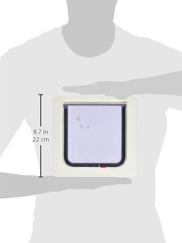 IDEAL PET PRODUCTS SINCE 1979 Perfect Pet Cat Flap Door with 4 way Lock Pet Door, 6 1/4 x 6 1/4" Flap Size