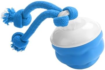 Interactive Dog Ball, Blue USB-C Rechargeable Rolling Toy
