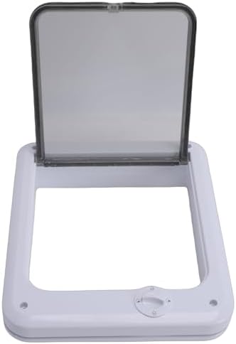 Cat Flap Privacy Door, 4 Way Control PP Plastic Pet Window Flap Screen Door for Home