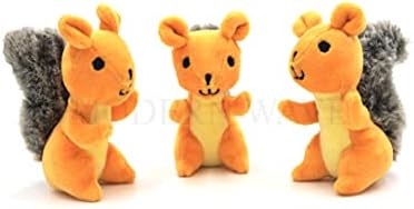 MODERN WAVE - Interactive Squeaky Plush Hide and Seek Squirrel Type Puzzle Toy for Dogs, Medium Size (Nut and Squirrels)