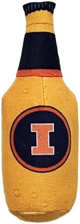 Pets First Best Plush CAT Toy NCAA Illinois Fighting Illini Complete Set of 3 Piece Cat Toys Filled with Fresh Catnip. Includes: 1 Helmet Cat Toy, 1 Football Cat Toy with Feathers & 1 Beer Bottle.