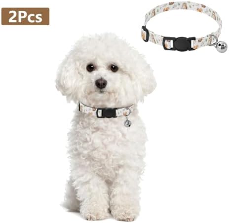 Watercolor Animals Fox Easy to Wear Kitten Collars 2 Pack Cat Neck Collar