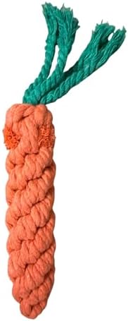 Dog Toy Bundle – 2 Durable Plush Squeaky Goose Toys + 1 Carrot Rope Chew Toy – Interactive Play Set for Small & Medium Dogs