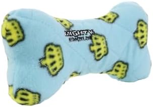MIGHTY Tuffy Bone Dog Toy: Ultra Durable Plush Toy with Multiple Layers & Reinforced Seams, Washable and Floats, Vinyl Bone & Fleece