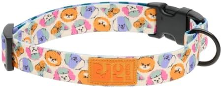 RC Pets Eco Clip Collar | Adjustable, Durable, Earth-Friendly | Medium, 1-Inch, Pup-Moji