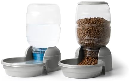 Petmate Replendish Waterer and Feeder Set, 2.5 Gallon Water, 10lbs Food