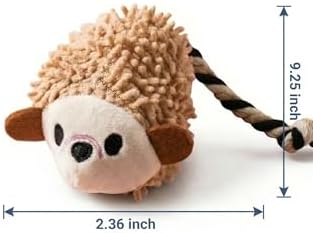 2-Pack Dog Snuffle Toy Bundle - Cute Hedgehog Plush & Curly Fleece Nosework Mat Set - Interactive Enrichment Squeaky Toys (Hedgehog Plush & Curly Fleece Mat)