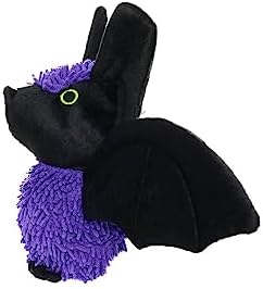 MIGHTY Tuffy Microfiber Medium Bat Ultra Durable Plush Dog Toy