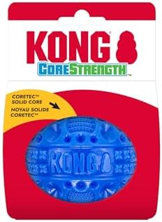 KONG CoreStrength Dog Toy – Ball – Durable Tough Chew Toy for Medium & Large Dogs – Textured Dental Chew for Teeth & Gums – Fetch & Interactive Play