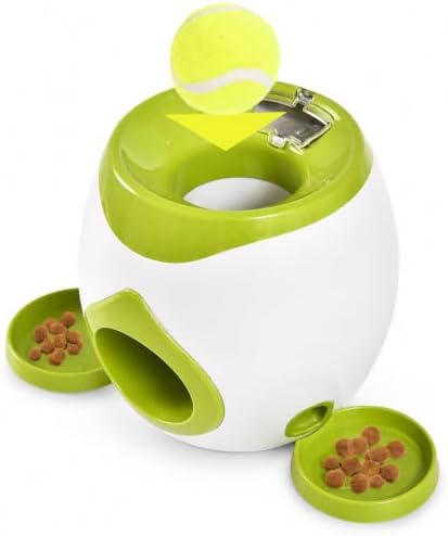 Interactive Dog Ball Return Toy with Treat Dispenser