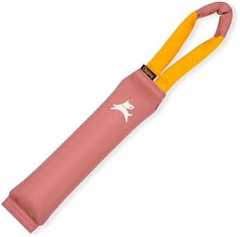 OllyDog Tugger | Dog Tug Toy for Tug of War & Training | Durable Bite Pillow | Eco-Friendly Recycled | Handle | Medium Large Dogs (Desert)