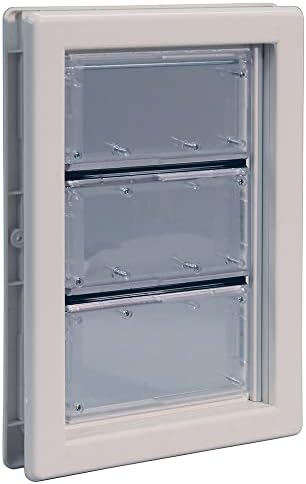 Ideal Pet Products Air Seal Pet Door | Telescoping Frame, Medium, 6.63" x 11.25" Flap Size