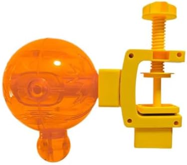 Wall Mounted Interactive Cat Treat Dispenser Slow Feeder Toy (Orange)