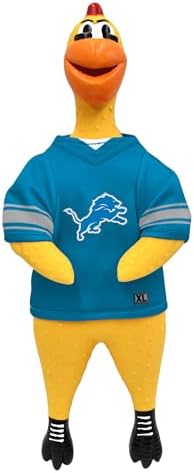 Littlearth NFL Team Rubber Chicken Pet Toy - Officially Licensed Teams