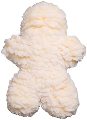HuggleHounds Plush Dog Toy - Fuzzy Dog Toy, Plush, Soft Fleece, Interactive, Durable, For Small and Large Breeds, Puppy Toy - HuggleFleece Beige Man, Small