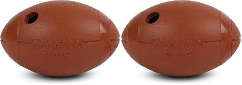 Brightkins Tough & Tumble Football Treat Dispenser - Interactive Dog Toys, Treat Dispensing Dog Toys, Puzzle Ball for Dogs, Brain Training for Dogs, Puppy Slow Feeder, Enrichment Games for Puppies