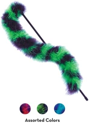 KONG Cat Teaser Wand Toy - Encourages Pouncing & Batting (Twisted Boa)