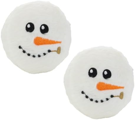 MIGHTY® 2 Pack Small Snow Ball: Ultra Durable Plush Dog Toy