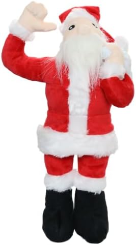 MIGHTY- Arctic Santa - Squeaker-Multiple Layers. Made Durable, Strong & Tough. Interactive Play (Tug, Toss & Fetch). Machine Washable & Floats