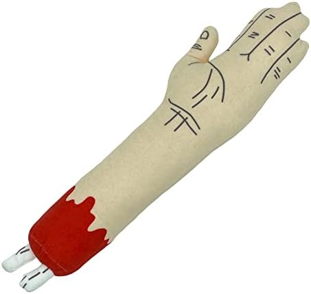 Zombie Arm Dog Toy Funny Stuffed Squeaker Chew Plush for Puppies
