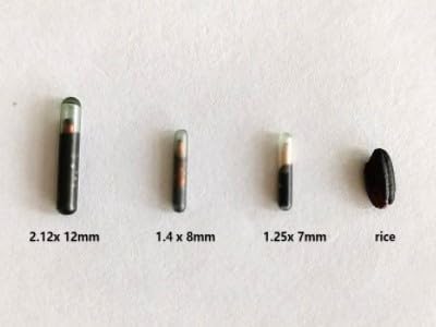 Microchip ID Implant Kit 60 Pack 2.12X12mm,Use for Dogs Cats Horses Pigs Cattle Sheep and Other Animal's Management and Registration Online