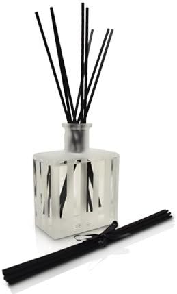 Reed Diffuser Set, Sea Salt Scented Oil Diffuser with Sticks, Home Fragrance Accessories for Bathroom Shelf Decor, Aroma Diffusers for Home or Office Desk, USA Made