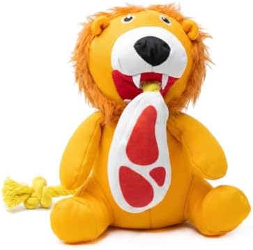Durable Squeaky Plush Rope Dog Tug Toy for Large Aggressive Chewers