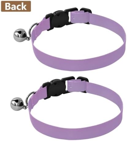 Girly Purple and Blue Ombre Easy to Clean Pet Collars 2 Pack Pet Collars for Cats