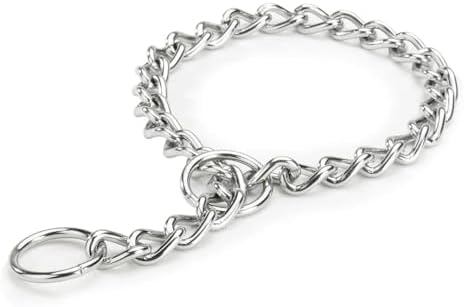 Choke Chain Collars for Dog Training and Walking Welded Steel Choose Thickness and Length (Super Heavy - 4mm, 28")