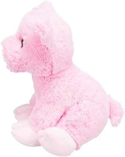 TRIXIE Be Eco Edison The Piggy Plush Dog Toy for All Dogs, 9.5" Fun and Cuddly Squeaky Dog Toy, 96% Recycle Material