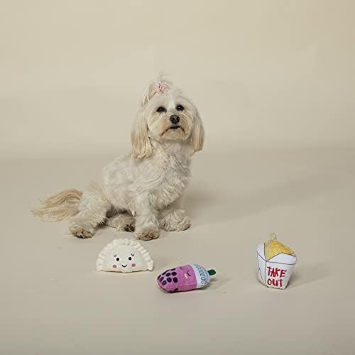 Fringe Studio Plush Dog Toy Set, TAKE ME Out, 3 Piece Set, for Small Dogs (289516)