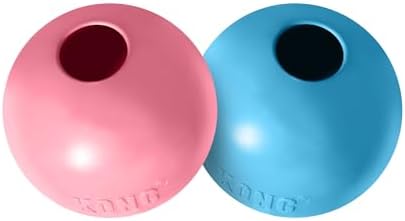 KONG Puppy Ball with Hole, Teething Toy, Medium/Large Puppies, Random Color