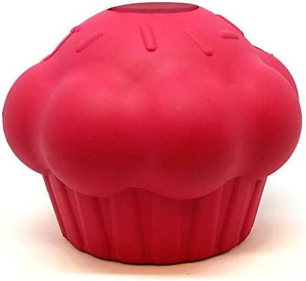 SodaPup MuttsKickButt Cupcake – Durable Dog Treat Dispenser & Chew Toy Made in USA from Non-Toxic, Pet Safe, Food Safe Natural Rubber for Mental Stimulation, Problem Chewing, Calming Nerves & More