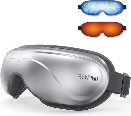 RENPHO Eyeris 2 Eye Massager with Heat and Cooling, Christmas Birthday Gifts for Mom Dad Women Men Heated Eye Mask for Reduce Strain Improve Sleep