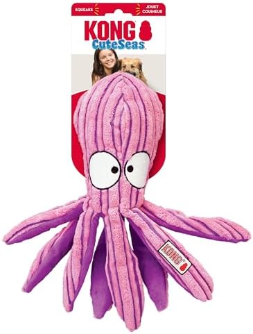 KONG CuteSeas Octopus Soft Plush Dog Toy, for Large Dogs