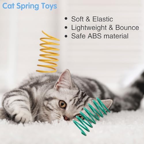 24PCS 12Colors Cat Spring Toys for Indoor Cats