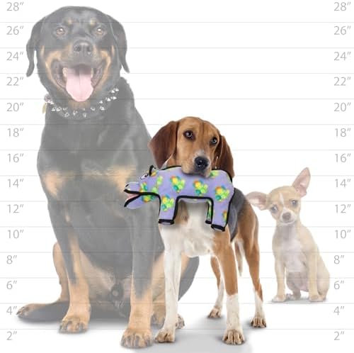 TUFFY® - 2 Pack Original : Hippo Dog Toy : Ultra Durable Plush Dog Toy with Multiple Layers & Reinforced Seams, Washable and Floats, Original Construction