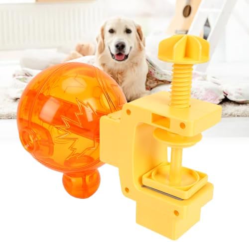 Dog Treat Dispenser, Interactive Feeder Toy, with Adjustable Clamp