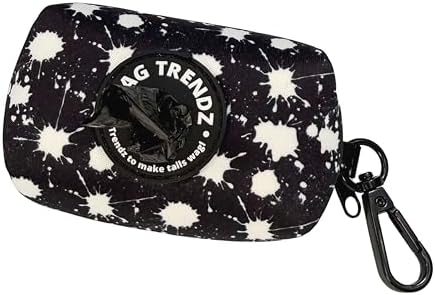 WAG TRENDZ Dog Bag Holder | Poop Bag Dispenser For Leash | Splatter Swagger