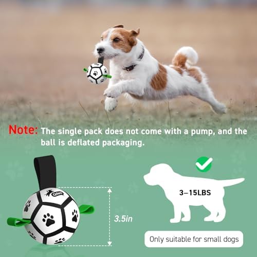 QDAN Small Dog Toys, Puppy Balls, Dog Balls with Straps for Small Breed