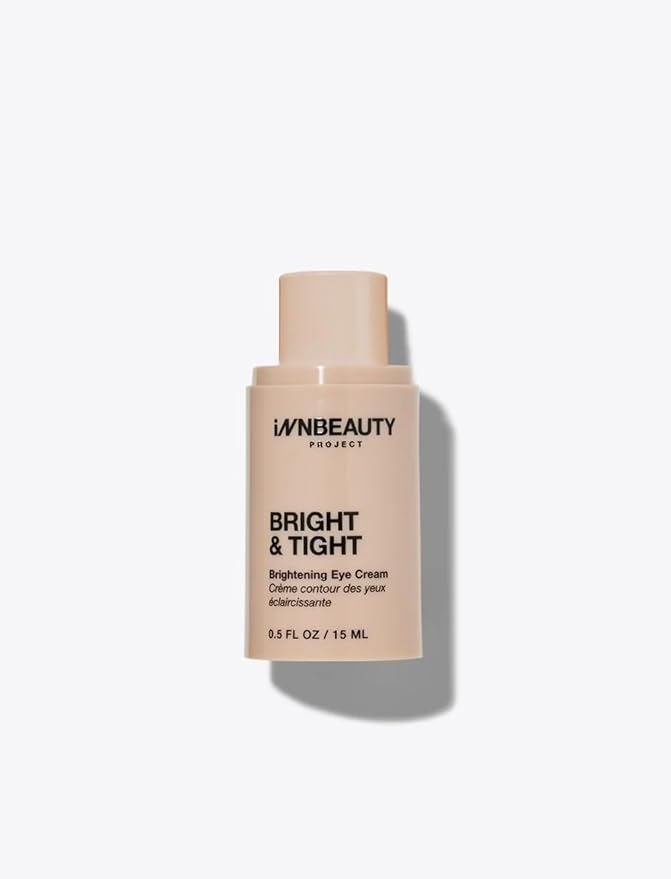 Innbeauty Project Bright & Tight Eye Cream with Vitamin C & Peptides for Dark Circles & Firming, 0.5 OZ (15ml) (Refill)